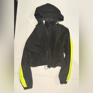 Black and yellow windbreaker